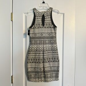 Grey & white Hollister dress